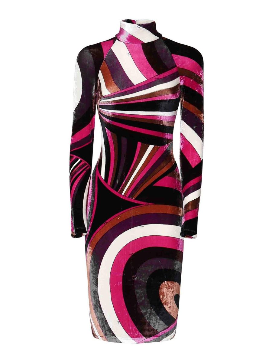 Emilio Pucci Robe Au Genou - Multicolore