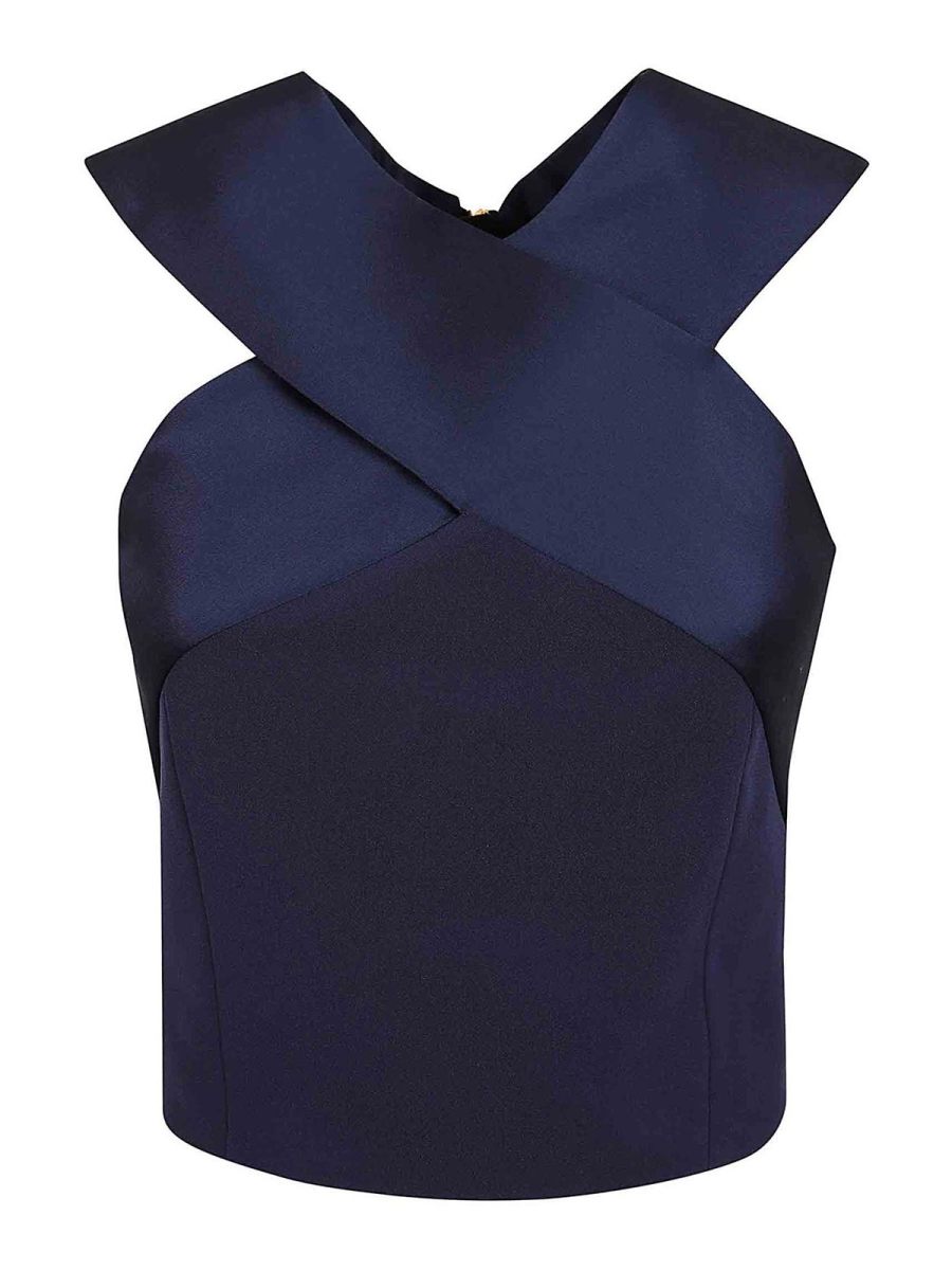 Balmain Top - Bleu Foncé
