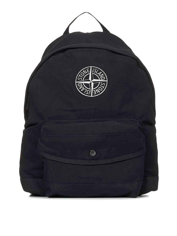 Stone Island Junior Sac À Dos - Noir