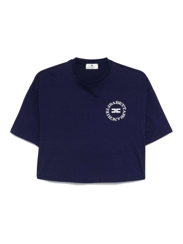 Elisabetta Franchi T-Shirt - Bleu Foncé