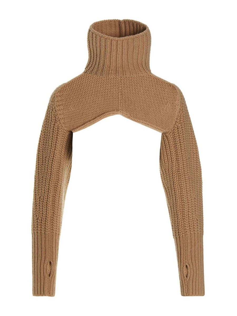 Passion Blanche Pull Col Roulé - Beig