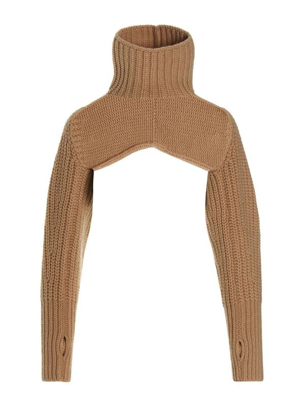 Passion Blanche Pull Col Roulé - Beig