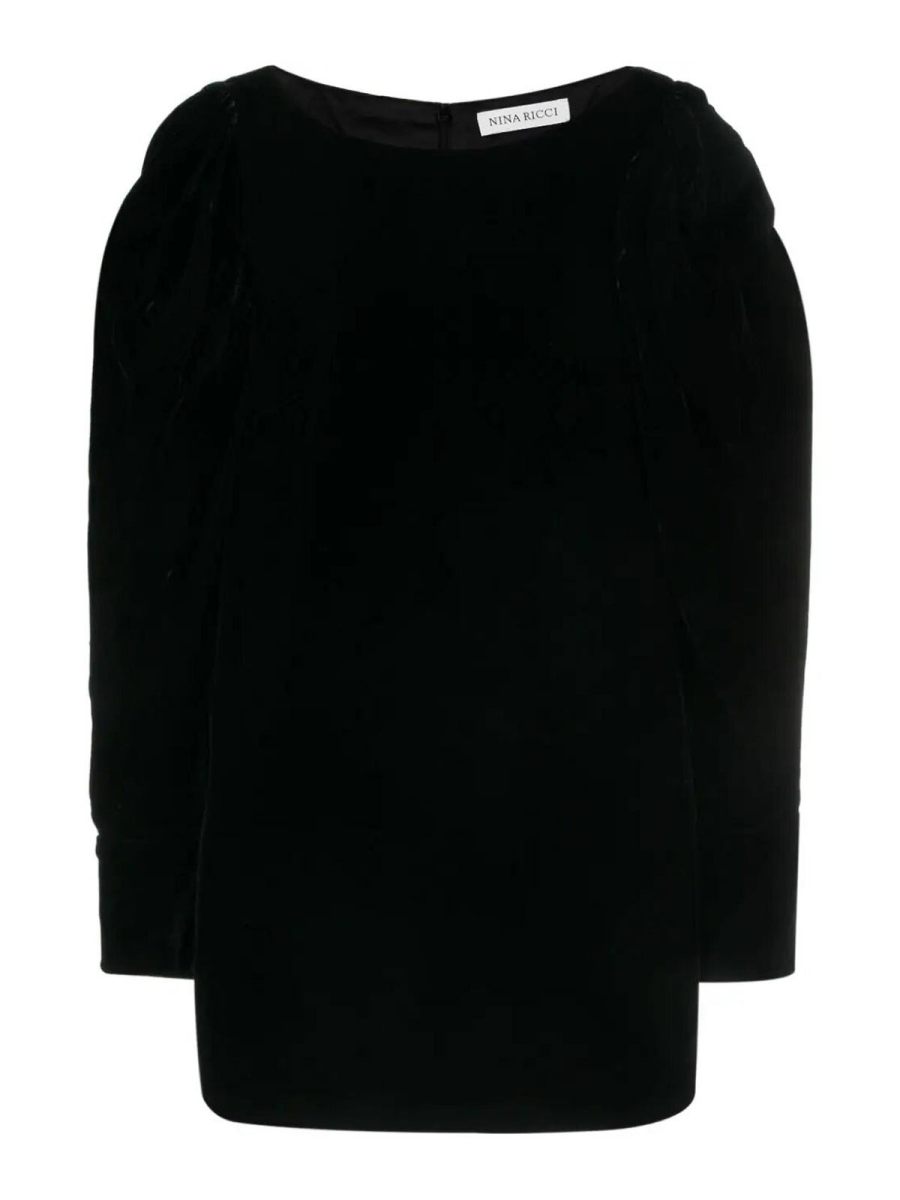 Nina Ricci Robe Au Genou - Noir