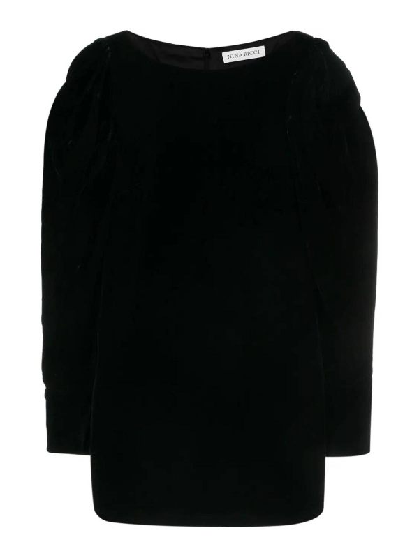 Nina Ricci Robe Au Genou - Noir