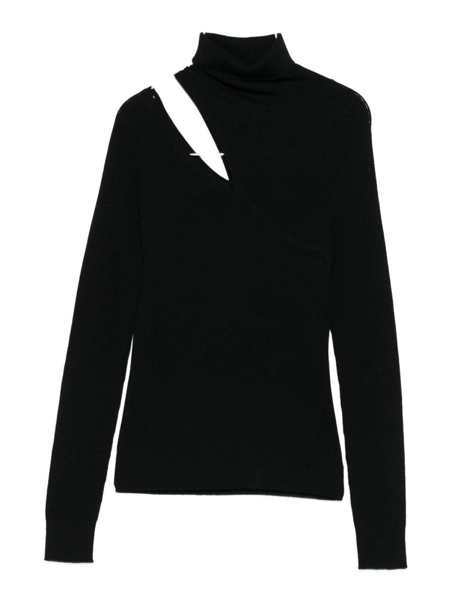D. Exterior Pull Col Rond - Noir