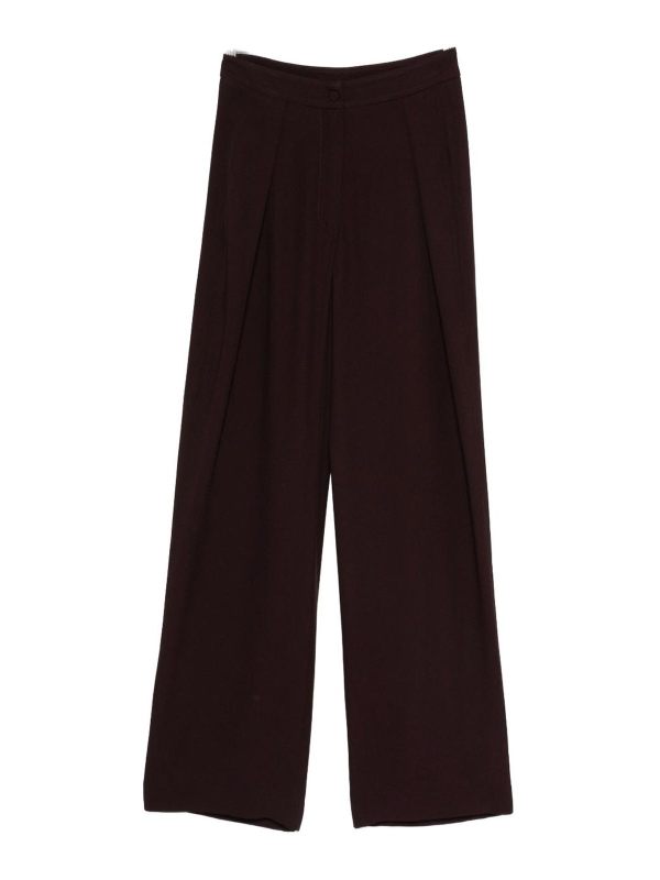 Raquel Diniz Pantalons Décontractés - Rouge Brun