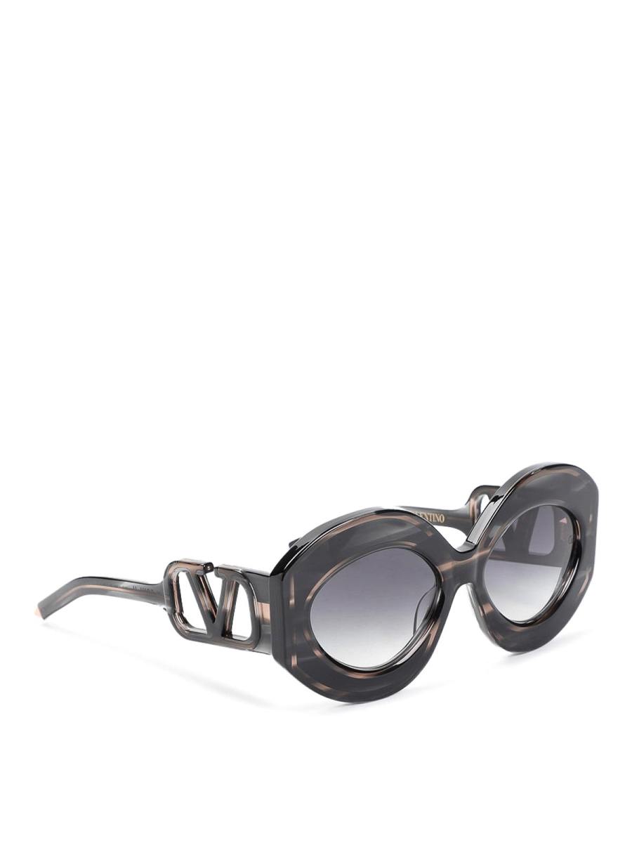 Valentino Garavani Lunettes De Soleil - Noir
