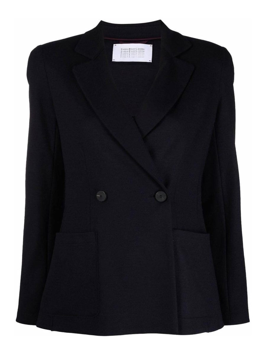 Harris Wharf London Blazer - Bleu Foncé