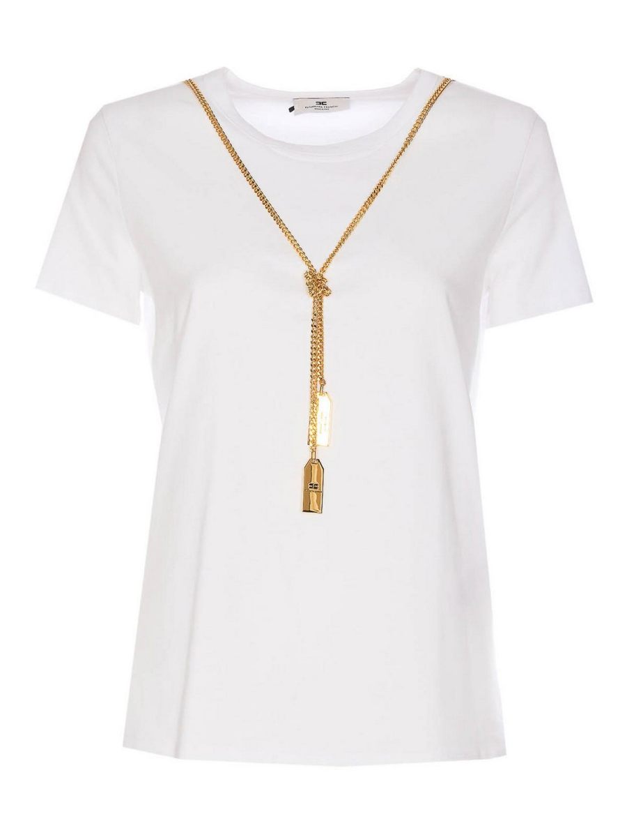 Elisabetta Franchi T-Shirt - Blanc
