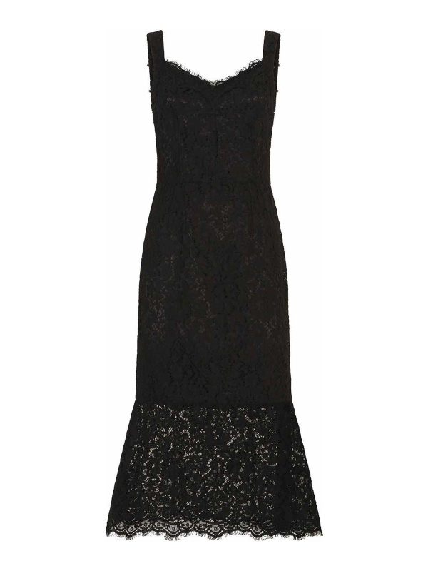 Dolce & Gabbana Robe Au Genou - Noir