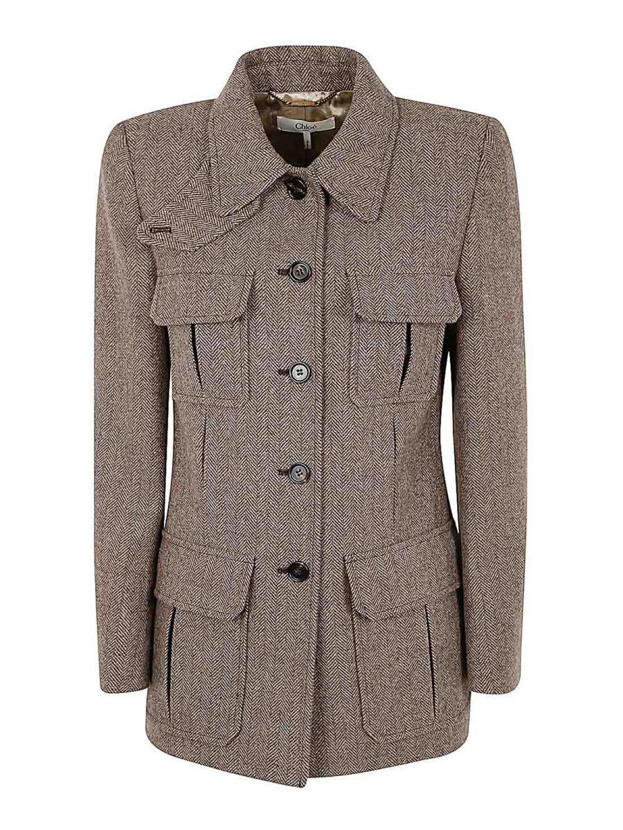 Chloe' Veste Casual - Marron