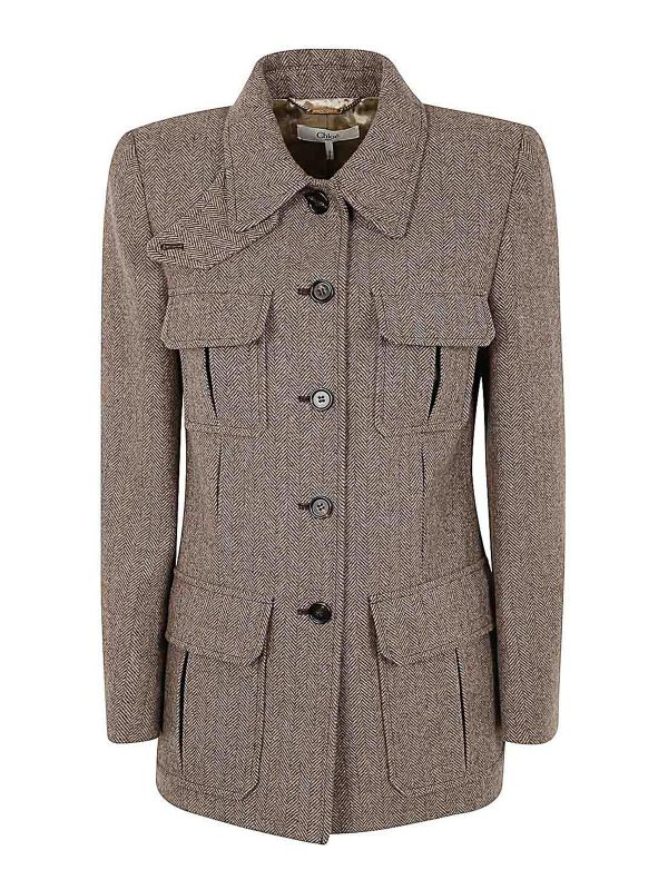 Chloe' Veste Casual - Marron