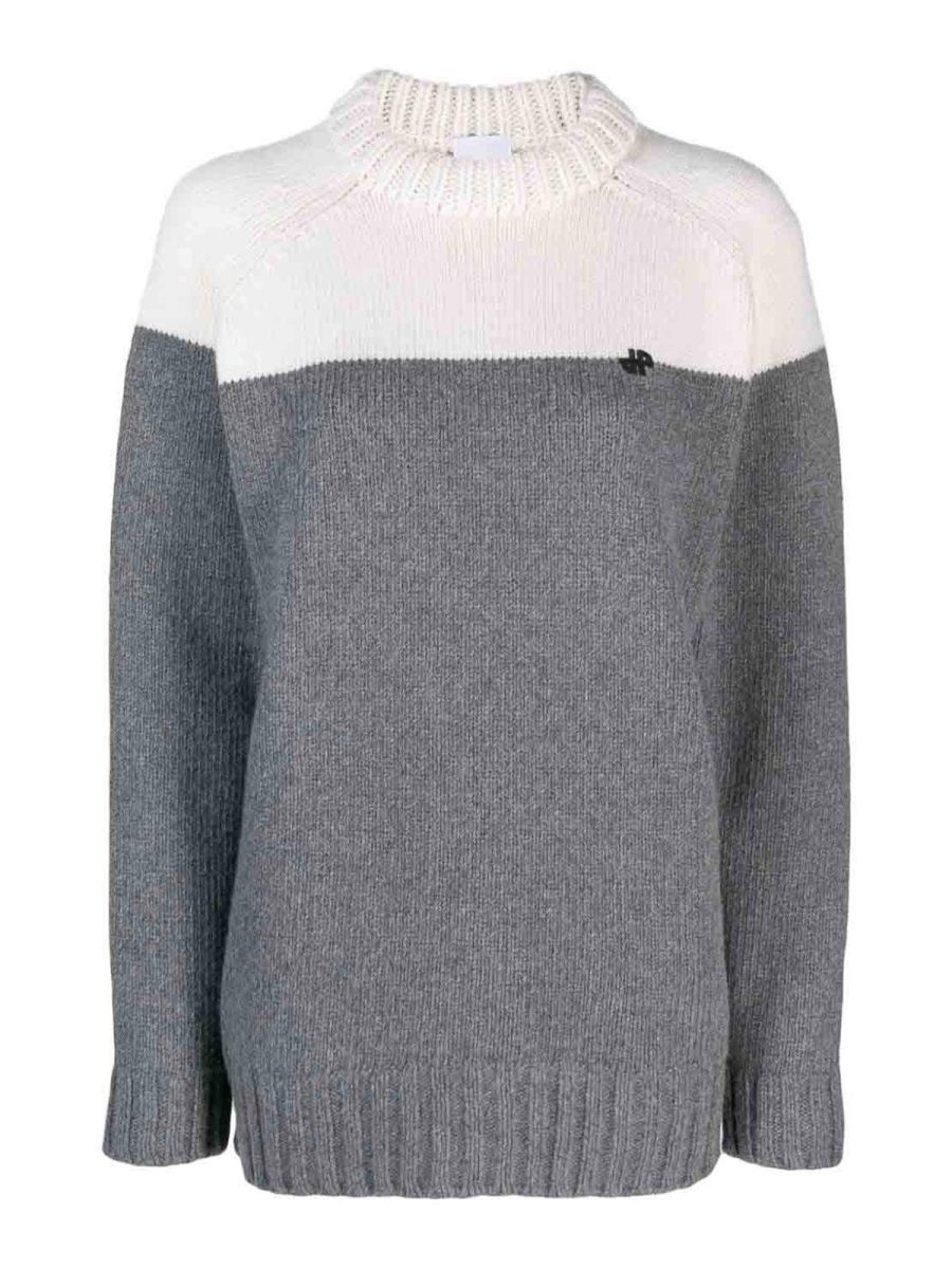 Patou Pull Col Rond - Gris