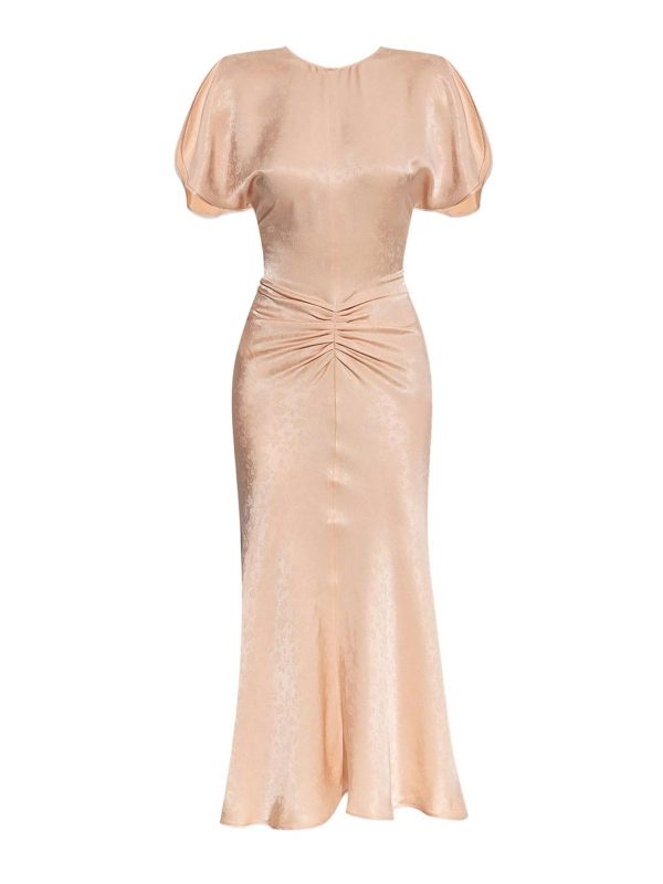 Victoria Beckham Robe Au Genou - Couleur Chair