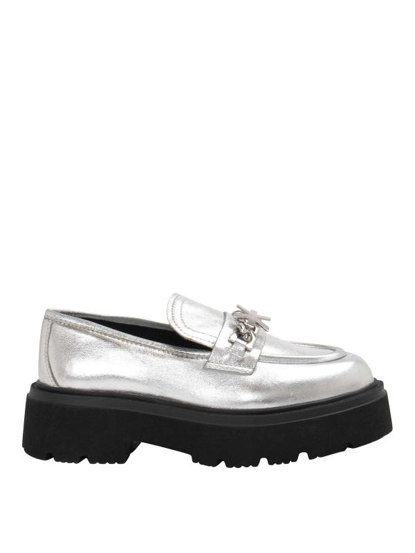 John Richmond Mocassins - Argent