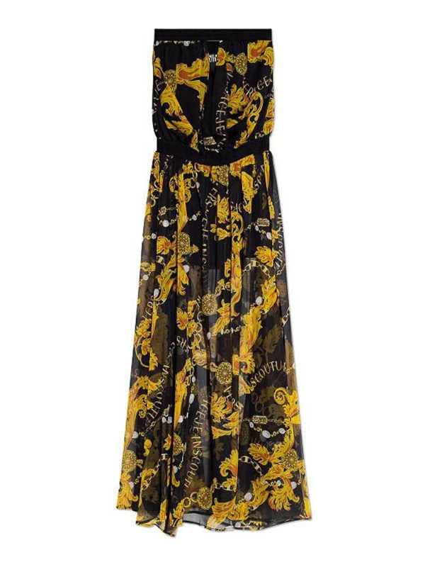 Versace Jeans Couture Robe Au Genou - Noir