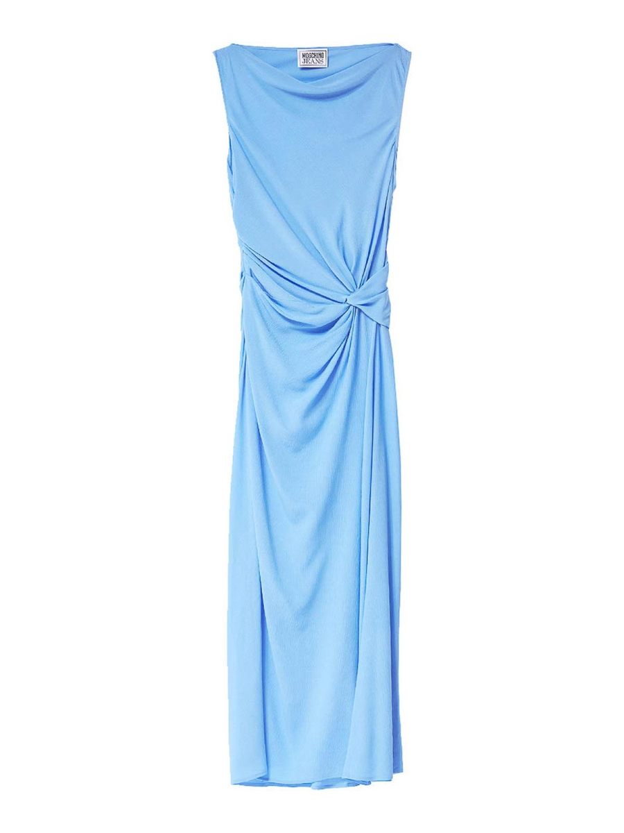 Moschino Jeans Robe Au Genou - Bleu