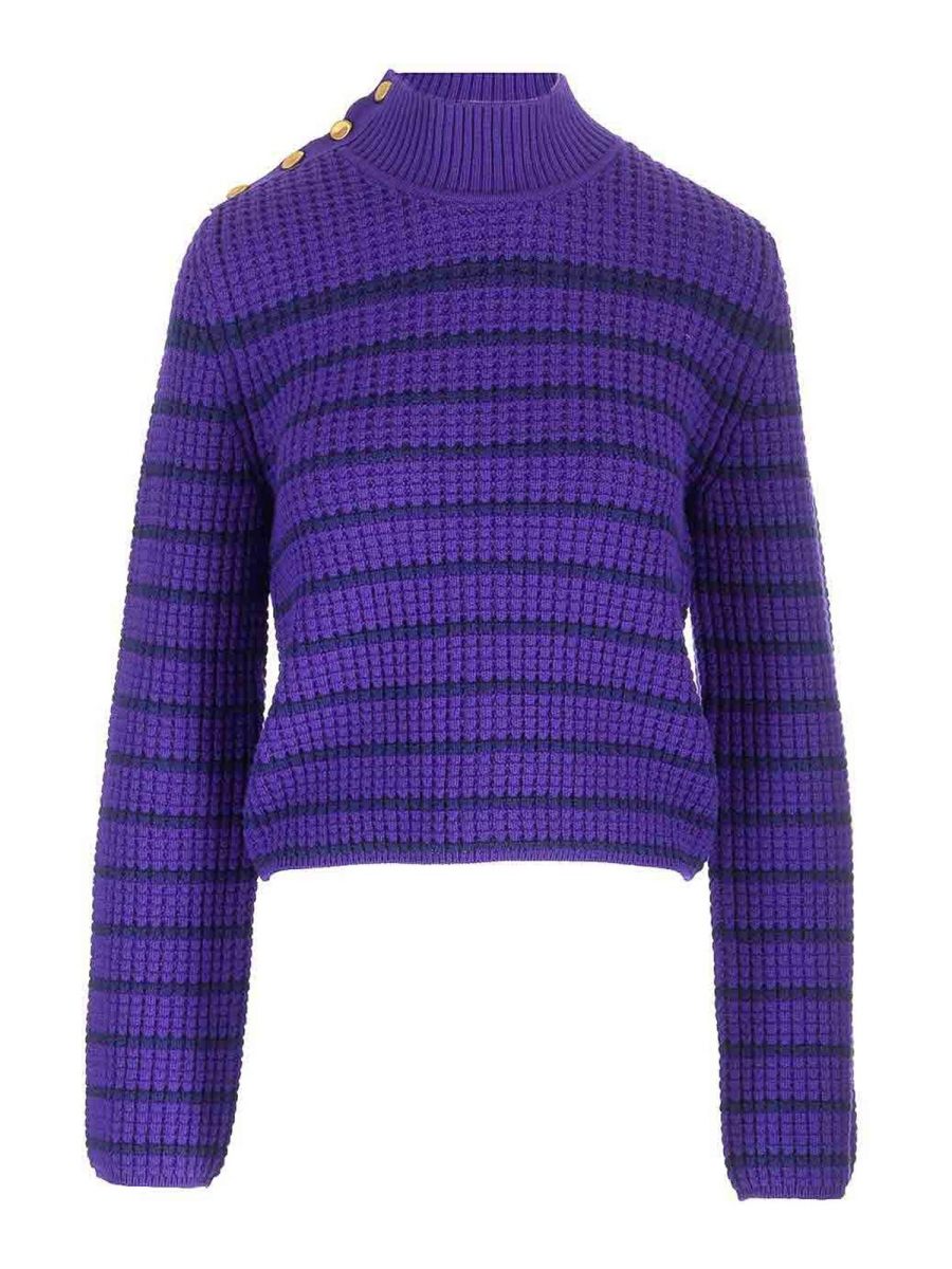 Forte Forte Pull Col Rond - Violet