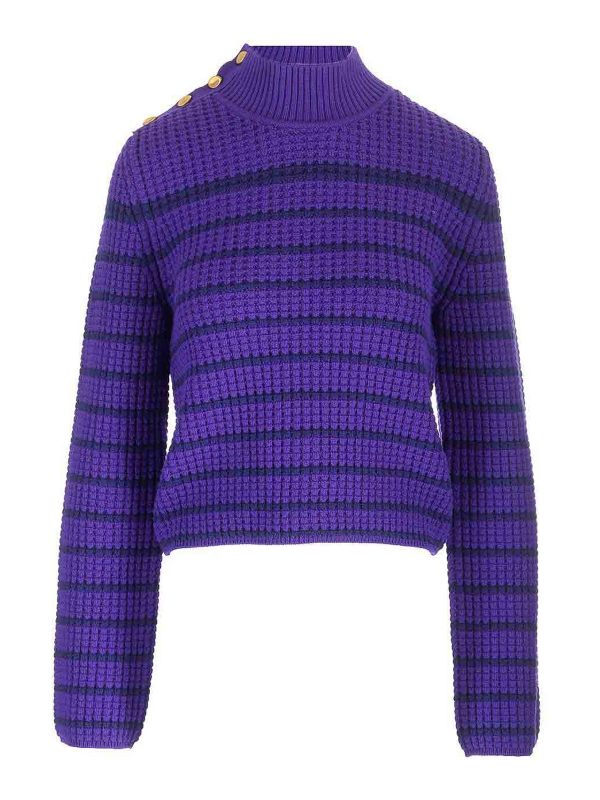 Forte Forte Pull Col Rond - Violet