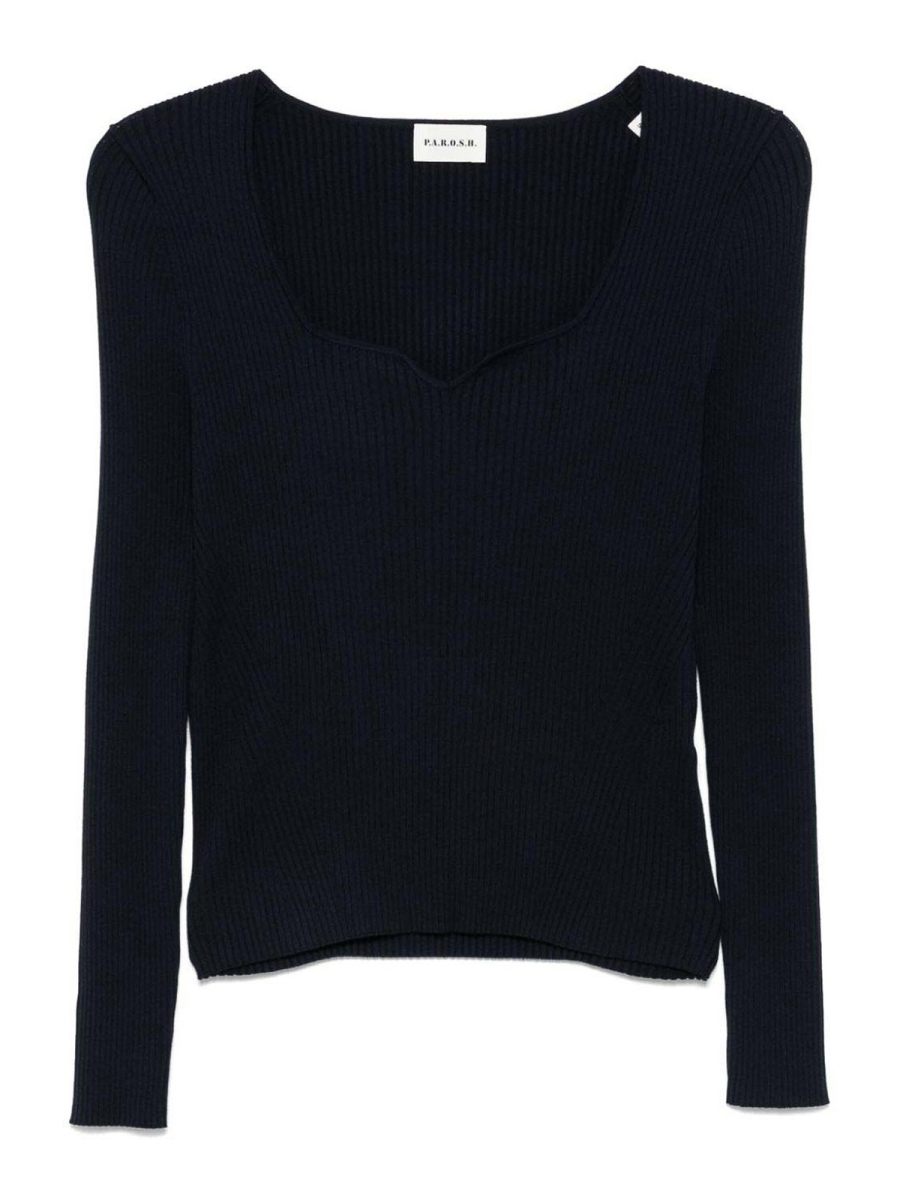 P. A.R. O.S. H. Pull Col Bateau - Bleu