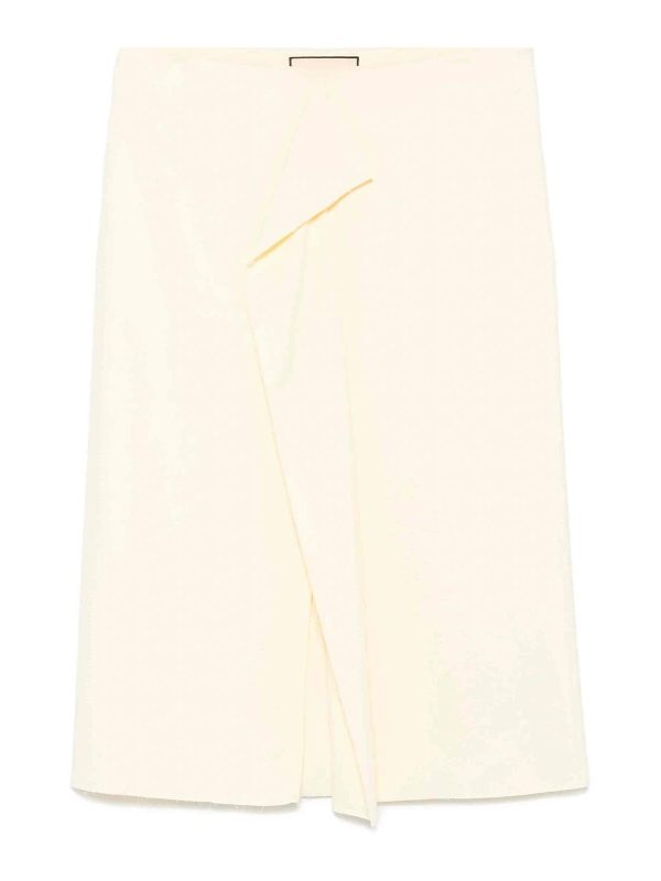 Plan C Jupe Midi - Jaune