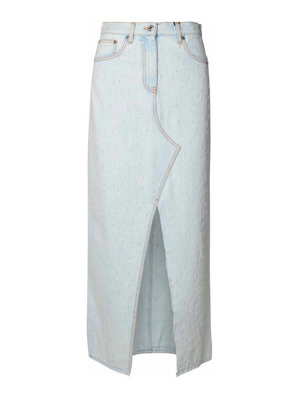 M. S.G. M. Jupe Midi - Bleu Clair