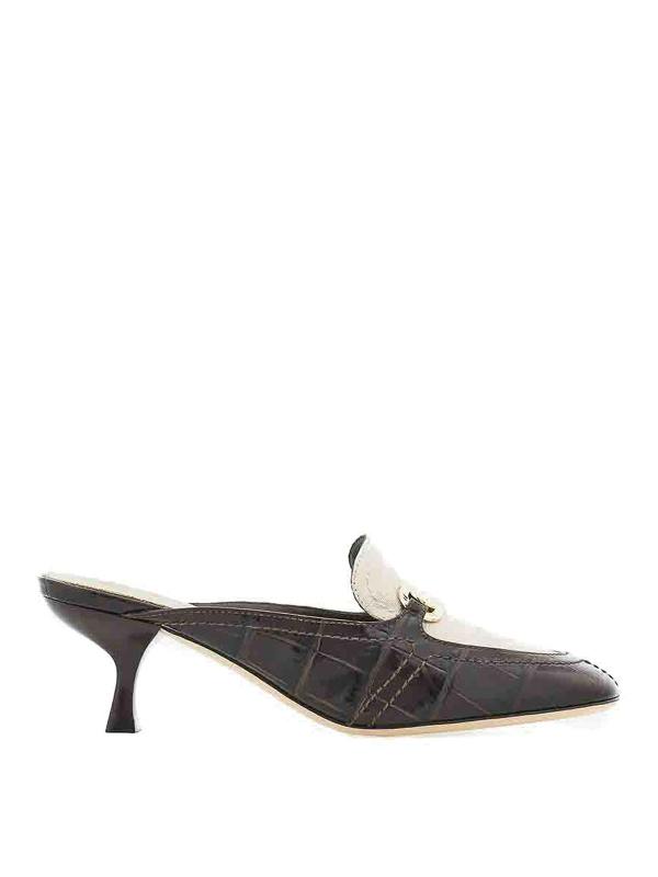Salvatore Ferragamo Mules - Marron Foncé