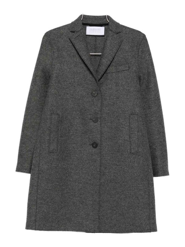 Harris Wharf London Manteau Court - Gris