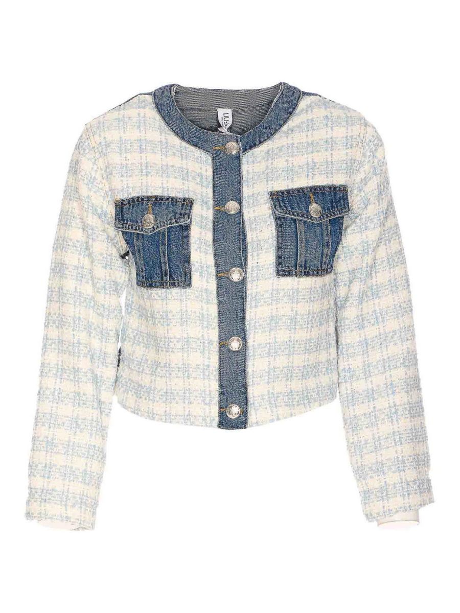 Liu Jo Veste En Jean - Blanc