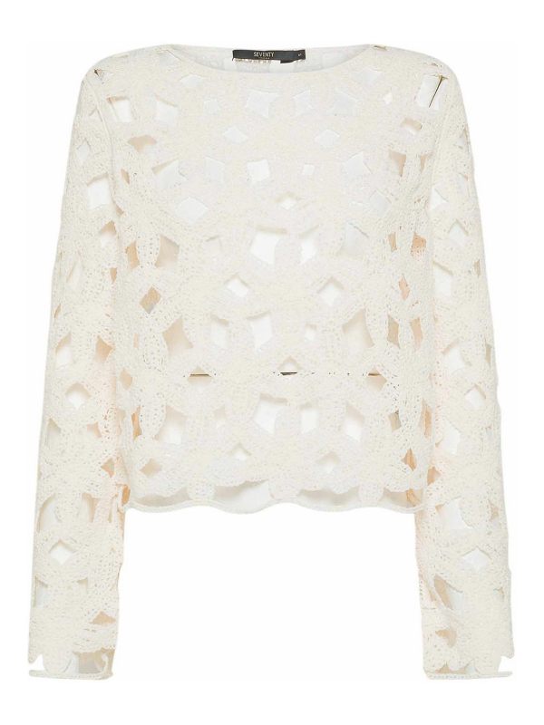 Seventy Pull Col Bateau - Blanc