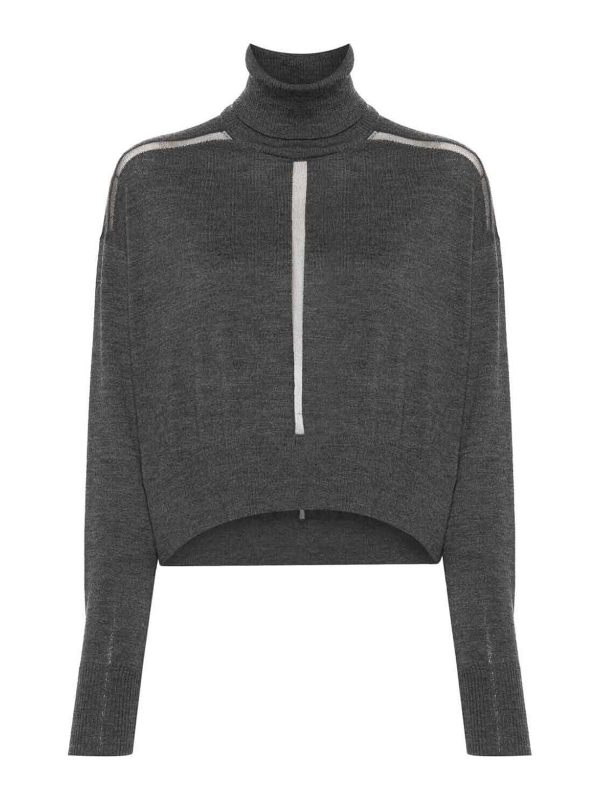 Patrizia Pepe Pull Col Rond - Gris