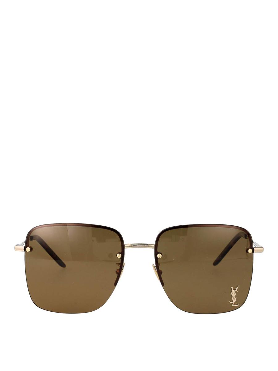 Saint Laurent Lunettes De Soleil - Or