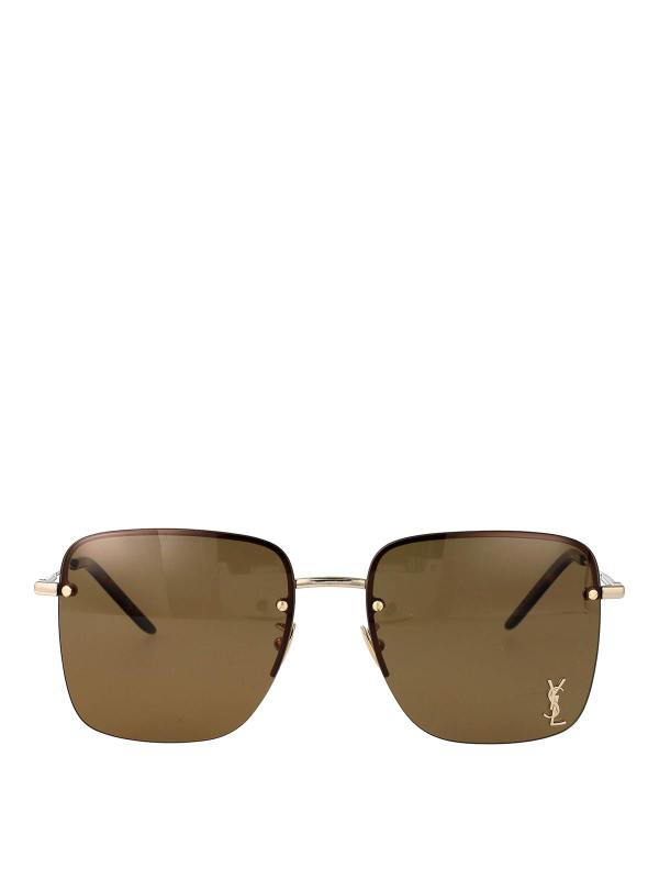 Saint Laurent Lunettes De Soleil - Or