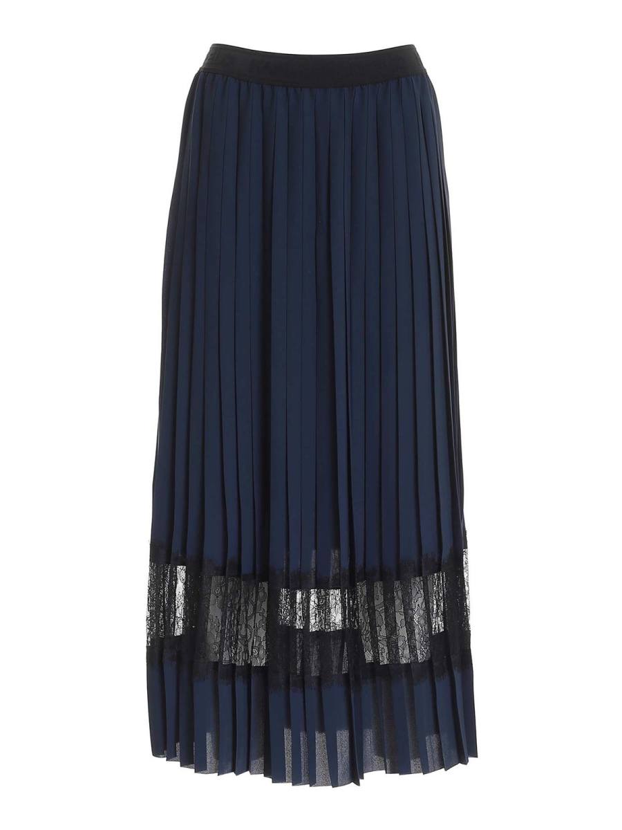 Karl Lagerfeld Jupe Longue - Bleu