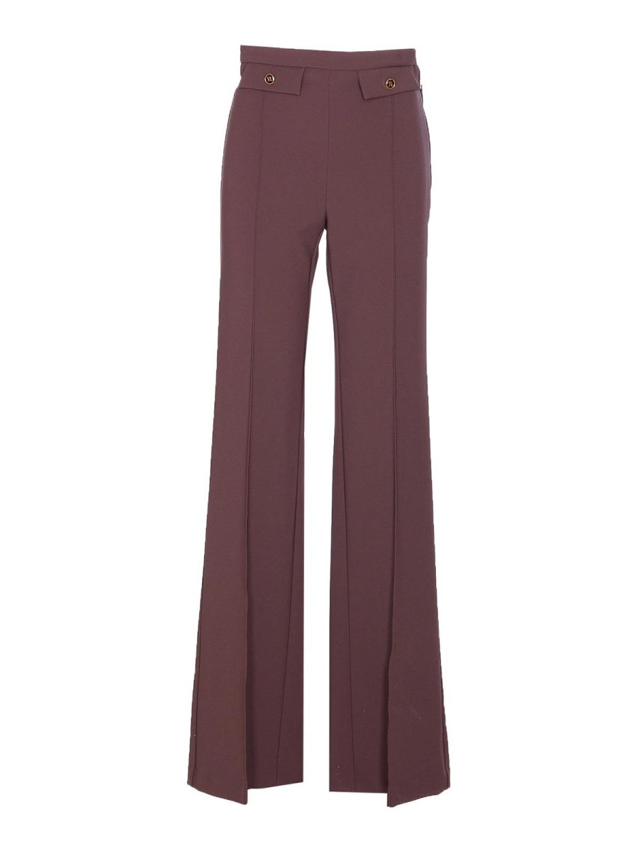 Elisabetta Franchi Pantalons Décontractés - Rouge