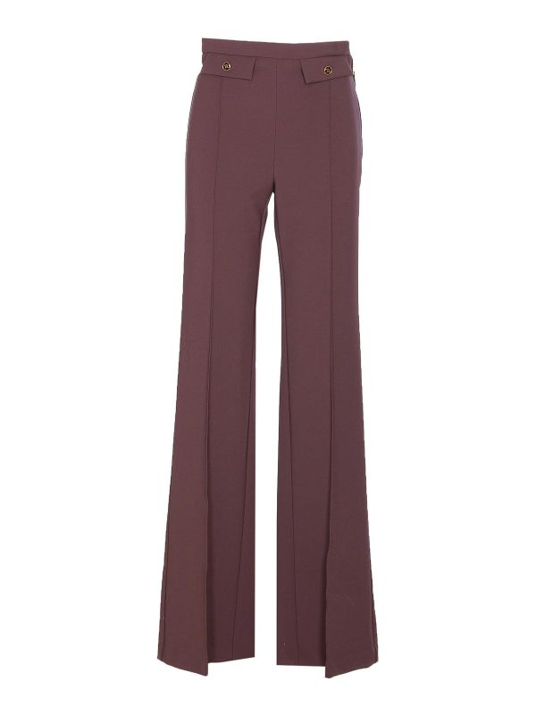Elisabetta Franchi Pantalons Décontractés - Rouge