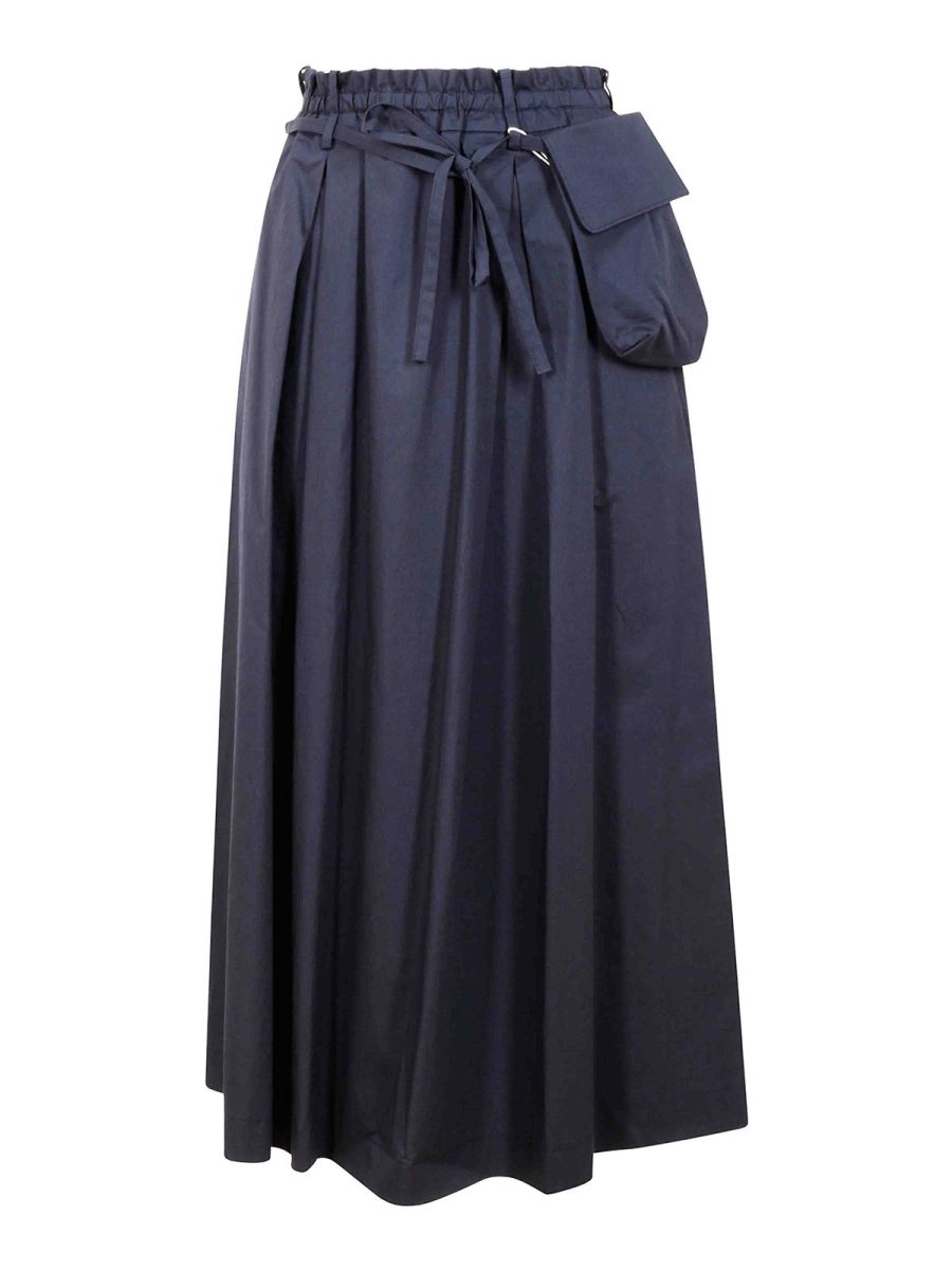 Incotex Jupe Midi - Bleu Foncé
