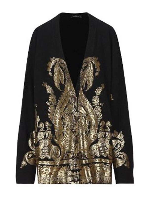 Etro Pull Col Rond - Noir