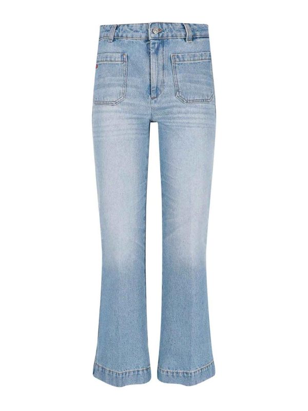 Victoria Beckham Jean Bootcut - Bleu