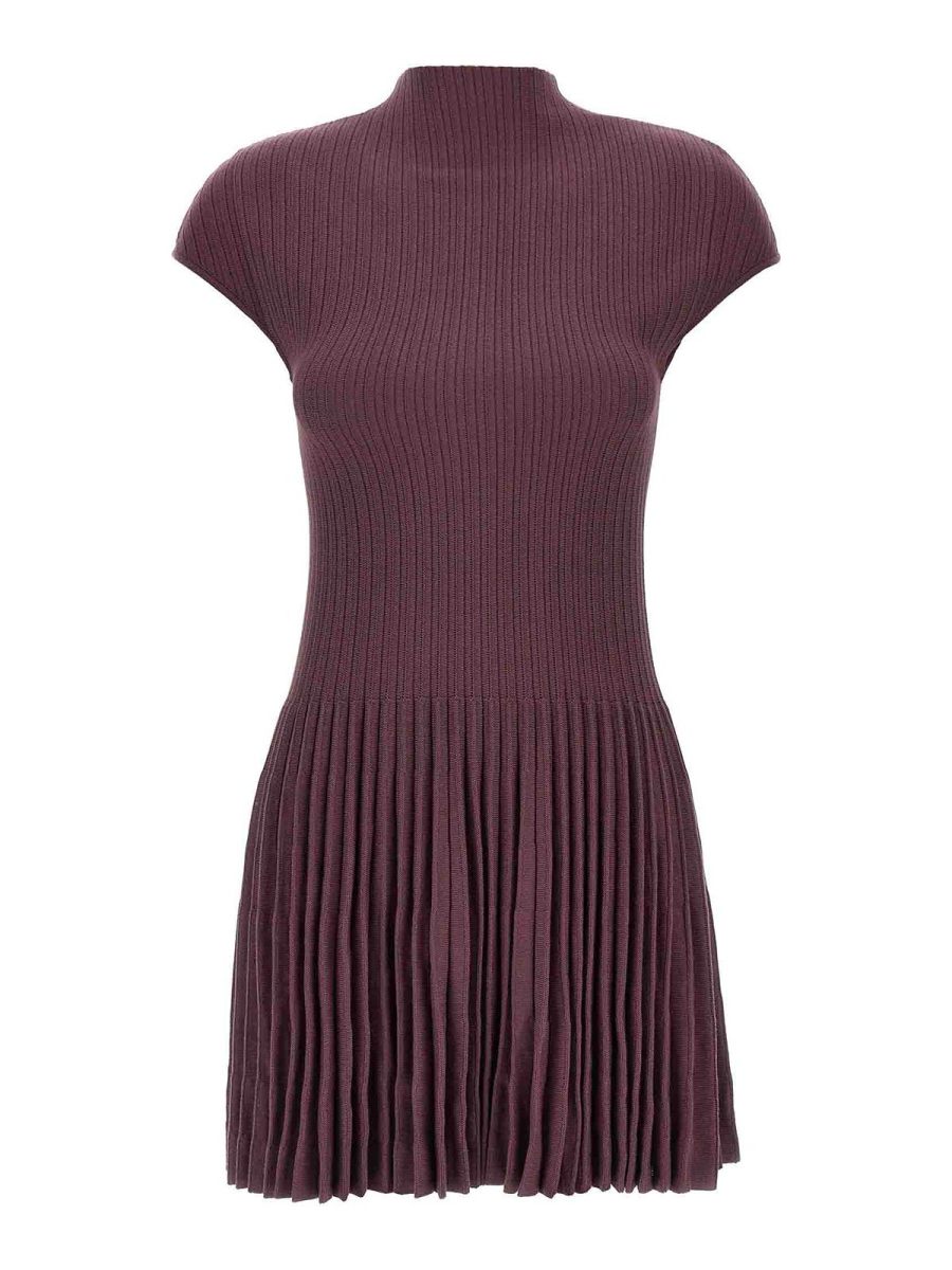 Magda Butrym Robe Au Genou - Violet
