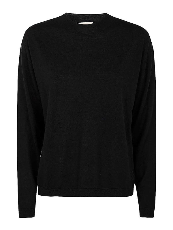 Semicouture Pull Col Rond - Noir
