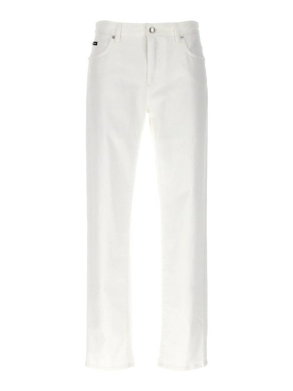 Dolce & Gabbana Jean Droit - Blanc
