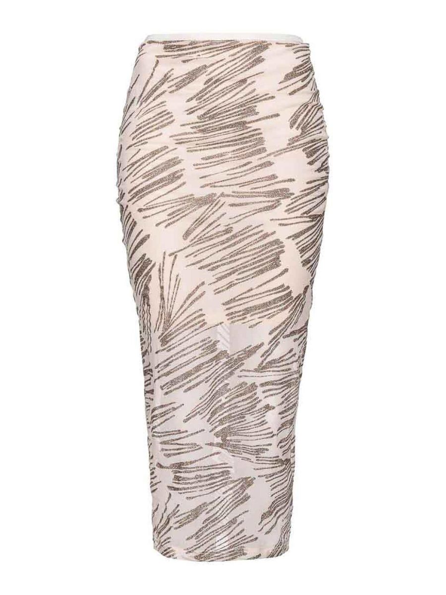 Pinko Jupe Midi - Crème