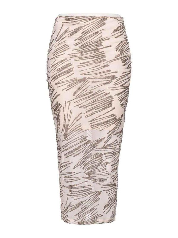 Pinko Jupe Midi - Crème