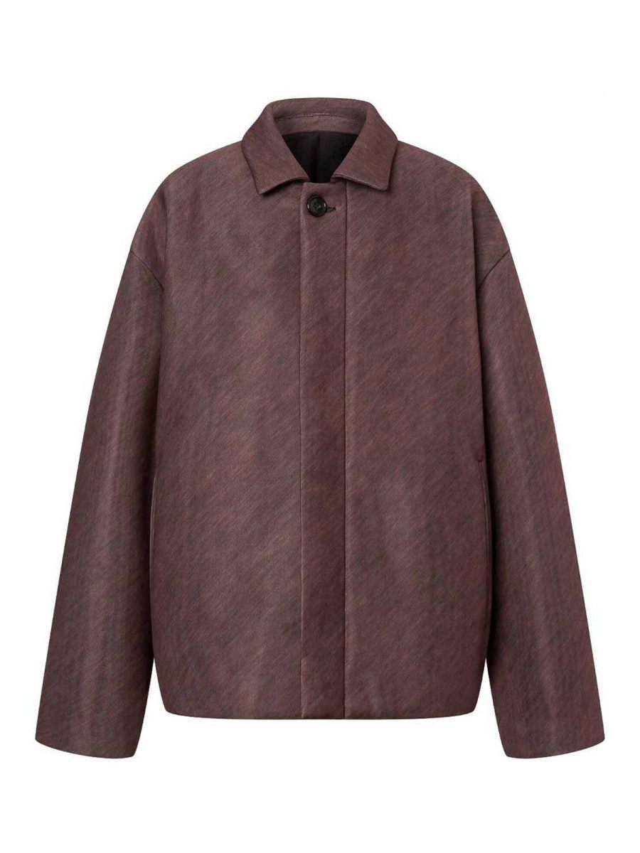 Philosophy di Lorenzo Serafini Manteau Court - Marron