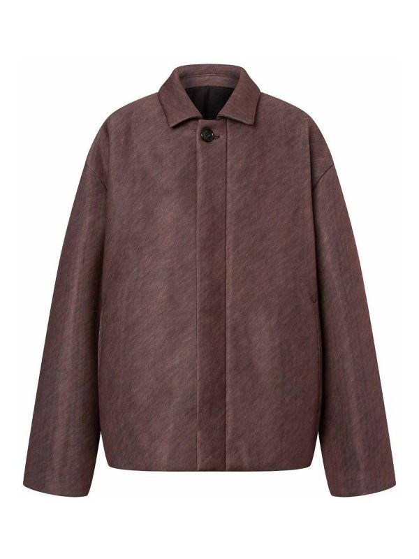 Philosophy di Lorenzo Serafini Manteau Court - Marron