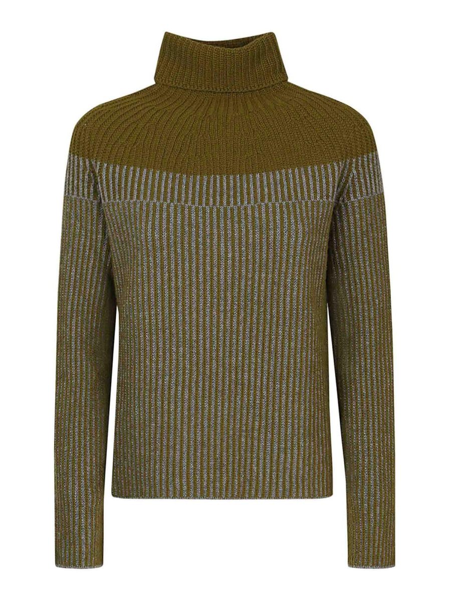 Cividini Pull Col Bateau - Vert