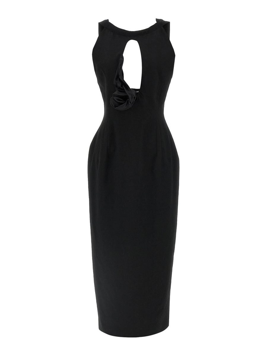 Magda Butrym Robe Au Genou - Noir