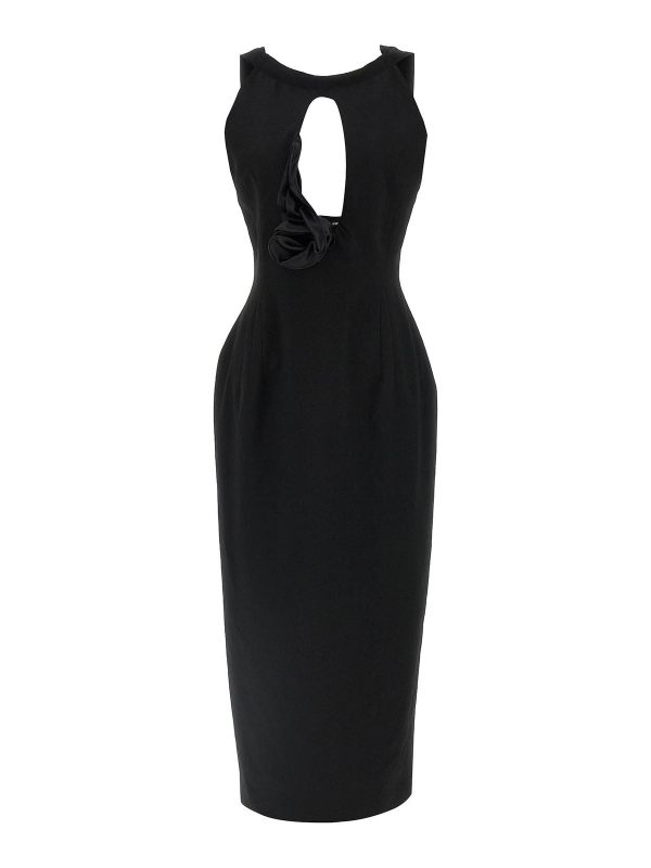 Magda Butrym Robe Au Genou - Noir