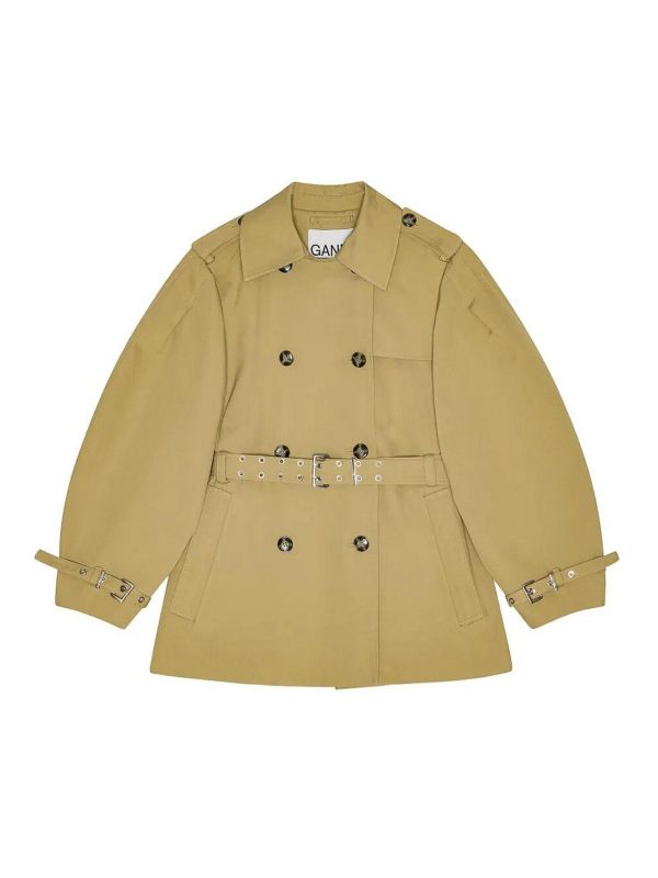Ganni Manteau Court - Beige